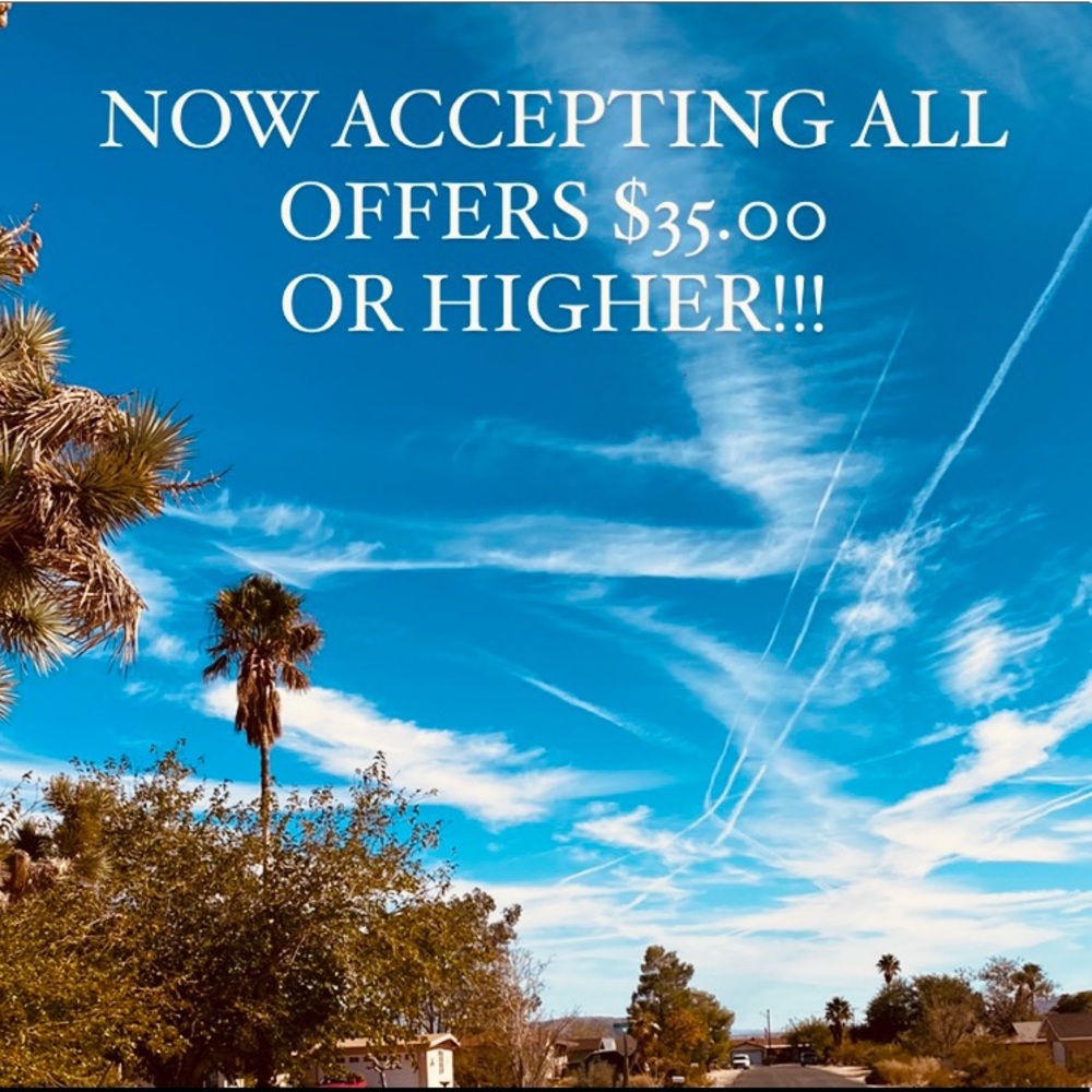 NOW ACCEPTING ALL OFFERS THAT ARE AT LEAST $35.00
